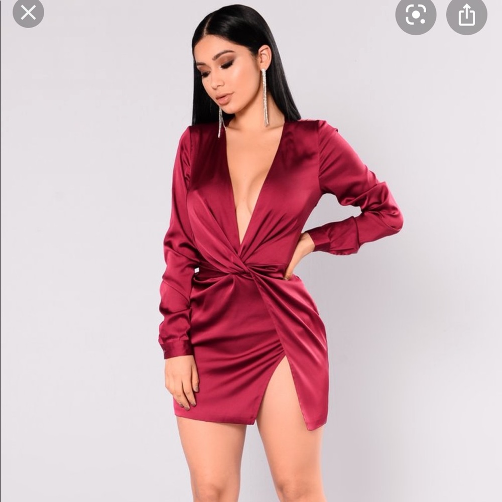 Burgundy Wine Dress